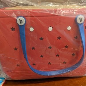 New bog bag LARGE red blue stars ltd